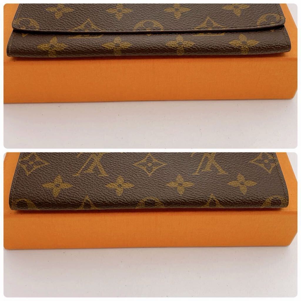 H0731 【ほぼ極美品】LOUIS VUITTON モノグラム ポルトフォイユ カルトクレディ M61818 / 長財布 札入れ スリムウォレットの画像4