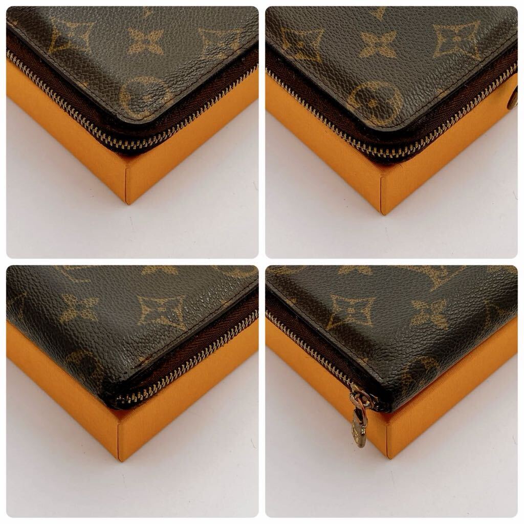 H737【美品】ルイヴィトン ジッピーコインパース M60067 モノグラム LOUIS VUITTON 小銭入れ コインケース ブラウン_画像10