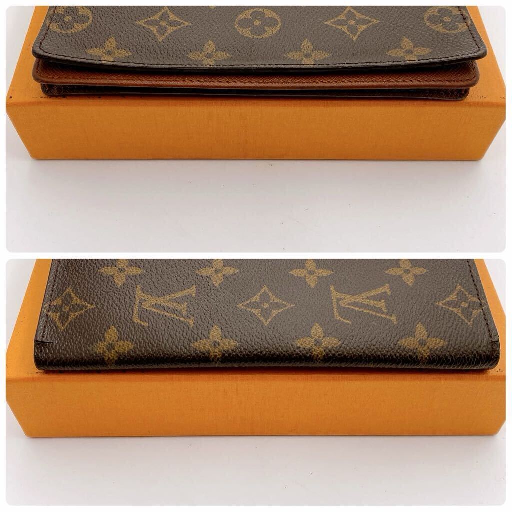 H738【美品】LOUIS VUITTON ルイヴィトン モノグラム ポルトバルールガルトクレディ 長財布 札入れ 財布 _画像3