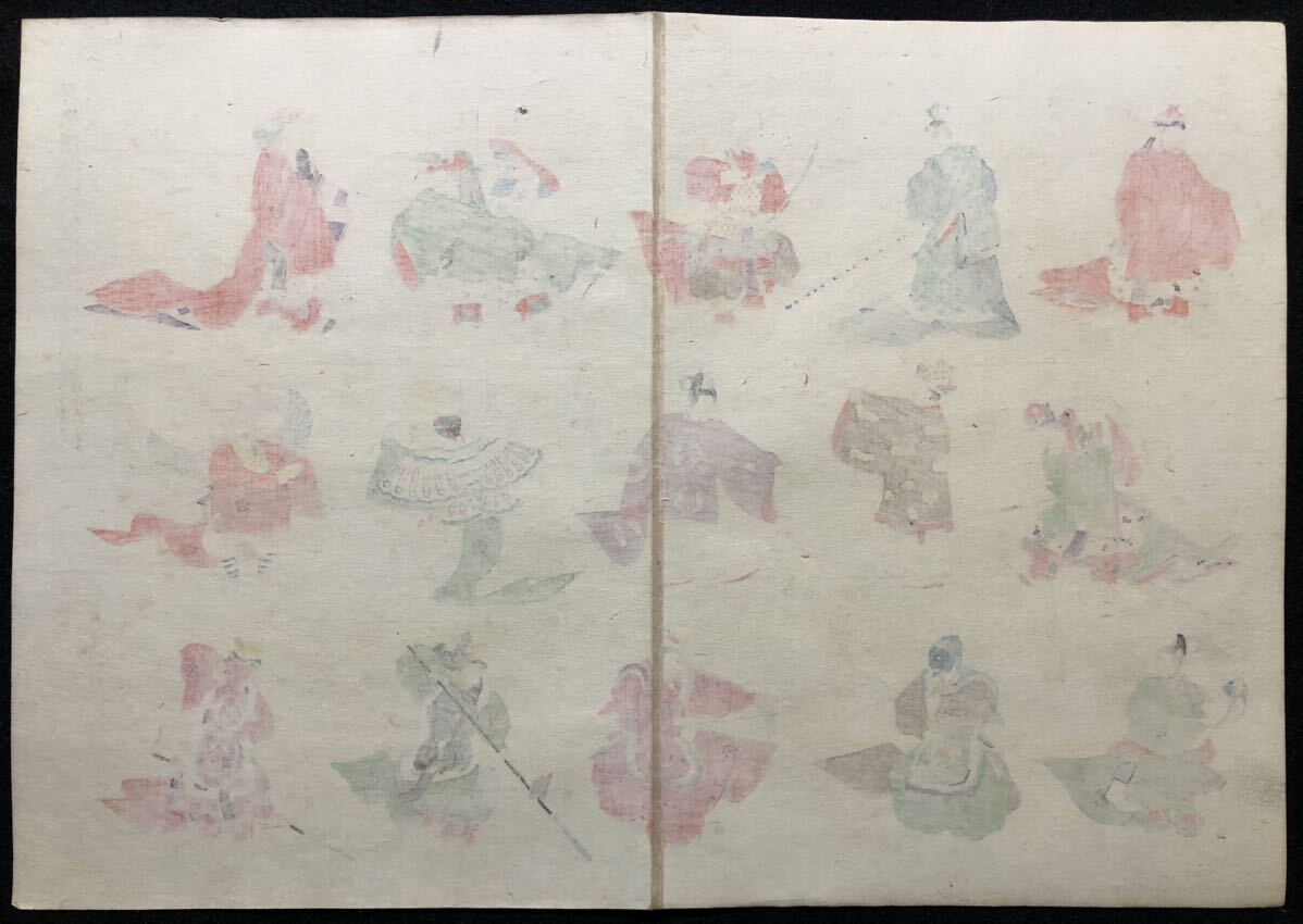 木版画【舞楽図】横大判 明治期 真作 □ 蘭陵王 万歳楽 延喜楽 木版画【舞楽図】横大判 明治期 真作 □ 蘭陵王 万歳楽 延喜楽