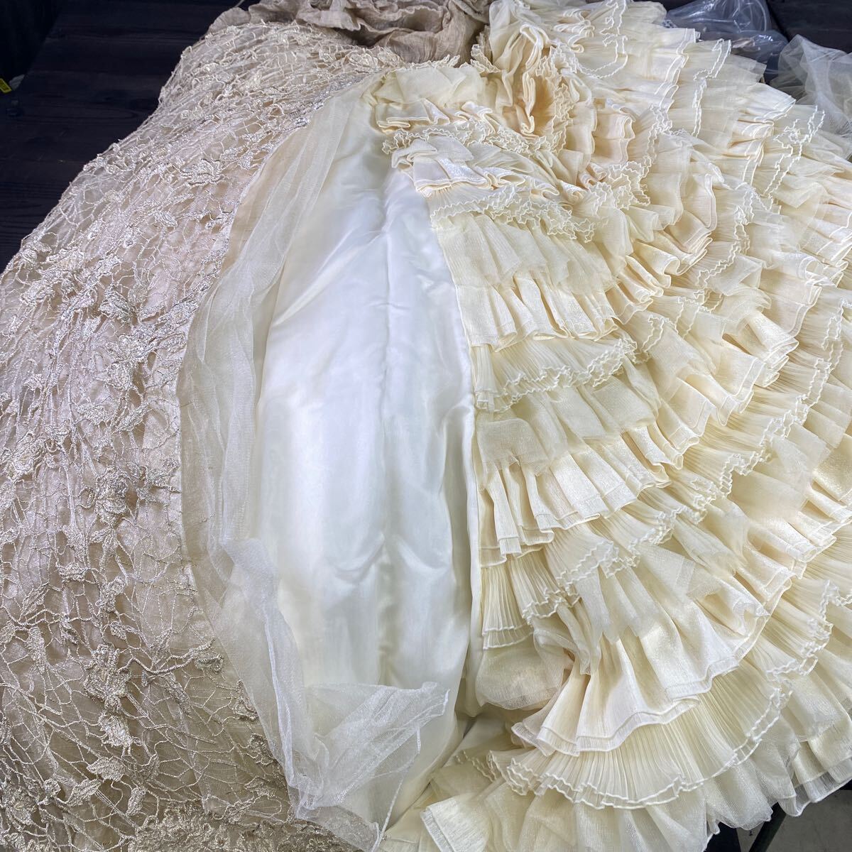 e1889 ウェディングドレス ドレス ホワイト ブライダル _画像7