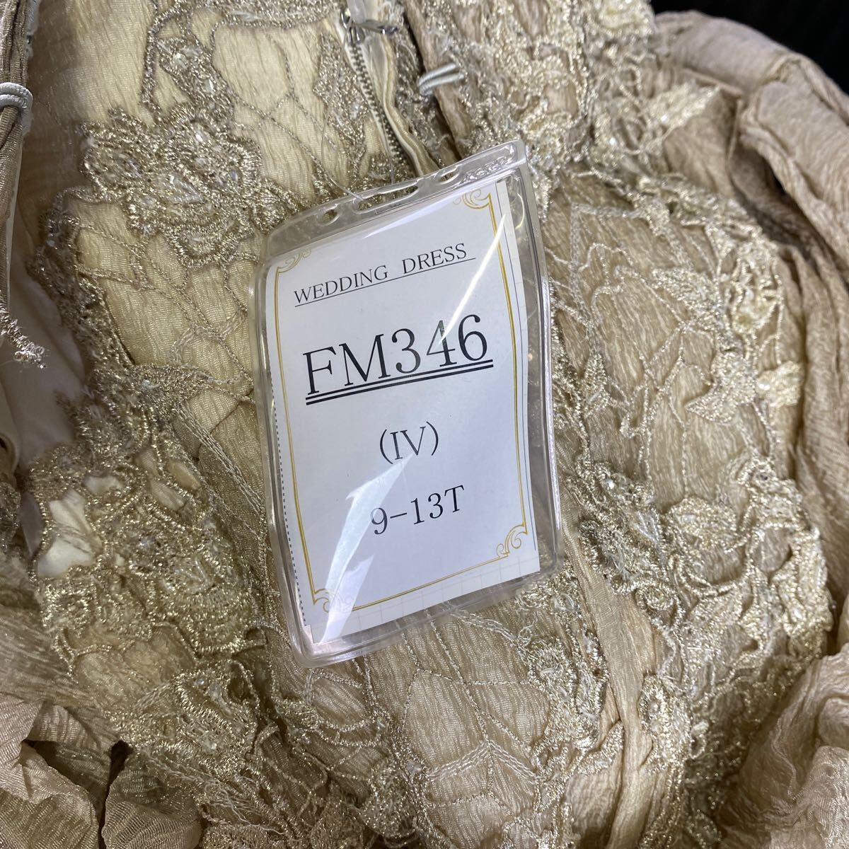 e1889 ウェディングドレス ドレス ホワイト ブライダル _画像8