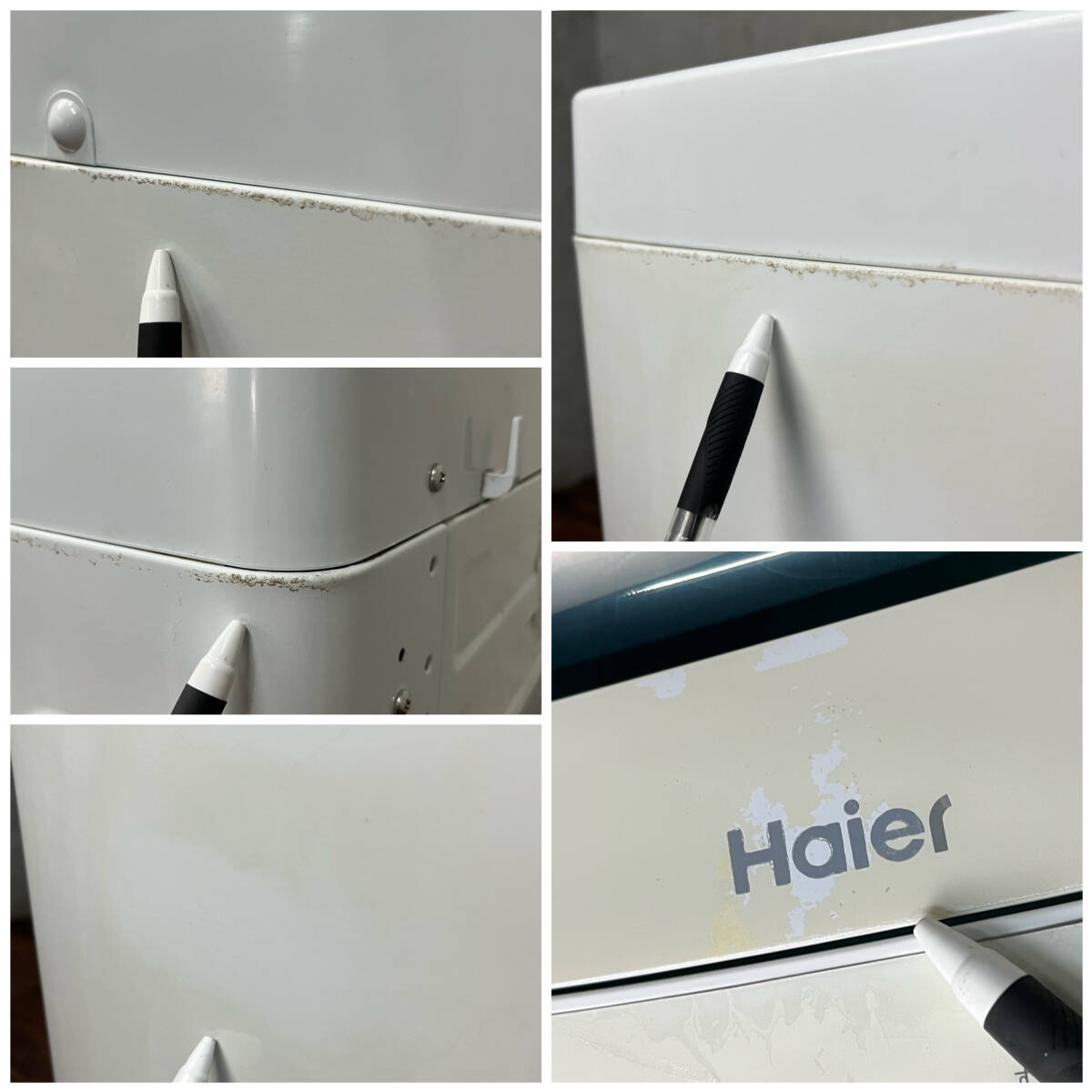 WY11/52 ハイアール Haier 全自動洗濯機 JW-C45A 2016年製 4.5kg 白 ホワイト 1人暮らし 単身 W526×D500×H888mm ※動作確認済みWY○●の画像10