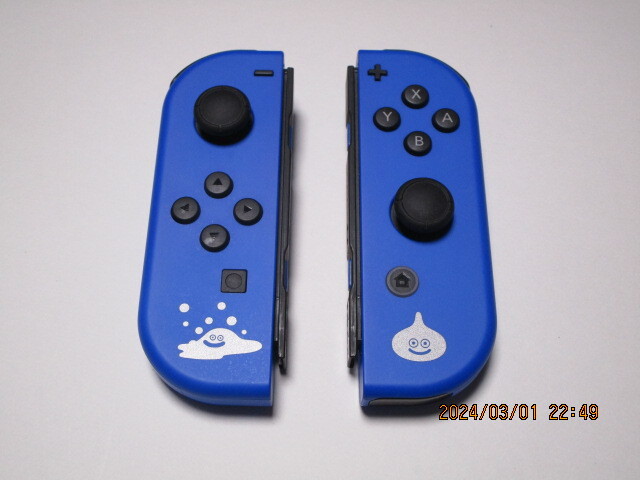 Nintendo Switch Joy-Con　限定色　ドラゴンクエストカラー　スライム&はぐれメタル　ブルー色　☆限定色・絶版品
