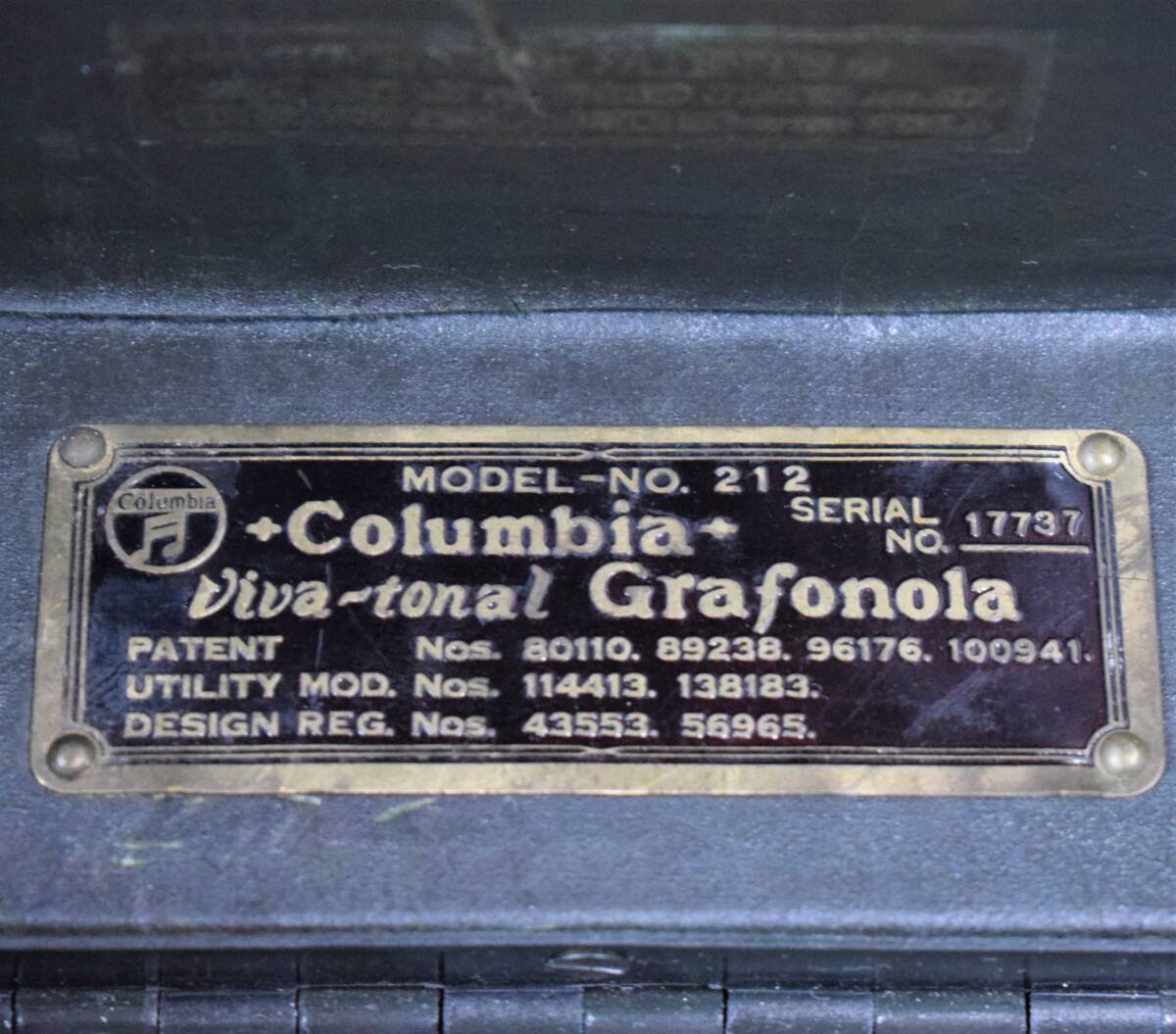 COLUMBIA コロムビア グラフォノーラ No.212 卓上型蓄音機 整備済み動作良好の画像5