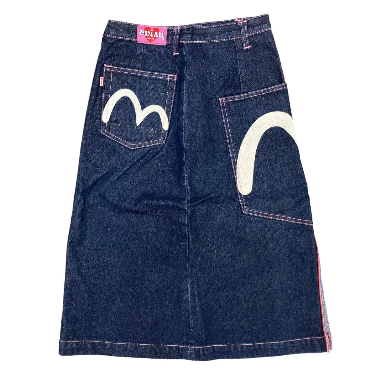 EVISU DONNA エヴィス ドンナ デニムスカート 38 メニーポケット かもめ デニムパンツ ジーンズ レディース 2000 2001 NO2 NO1_画像2