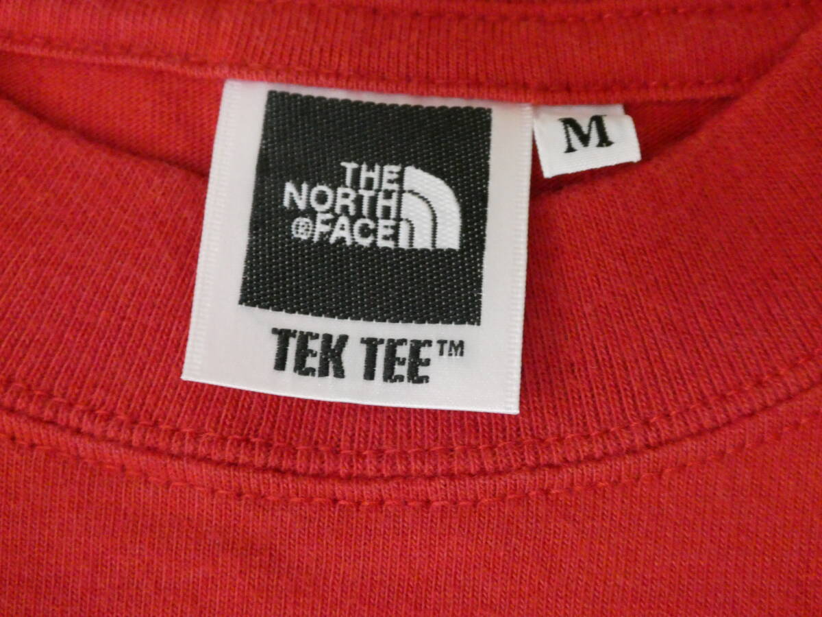 THE NORTH FACE ザ・ノースフェイス メンズ 半袖 Tシャツ 赤 サイズ:M NT34318 2回着用した美品 送料185円の画像3