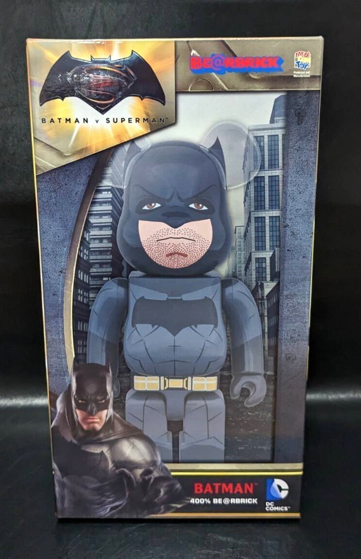 現品のみ BE@RBRICK ベアブリック BATMAN v SUPERMAN バットマン BATMAN 400% MEDICOM TOY D2311309