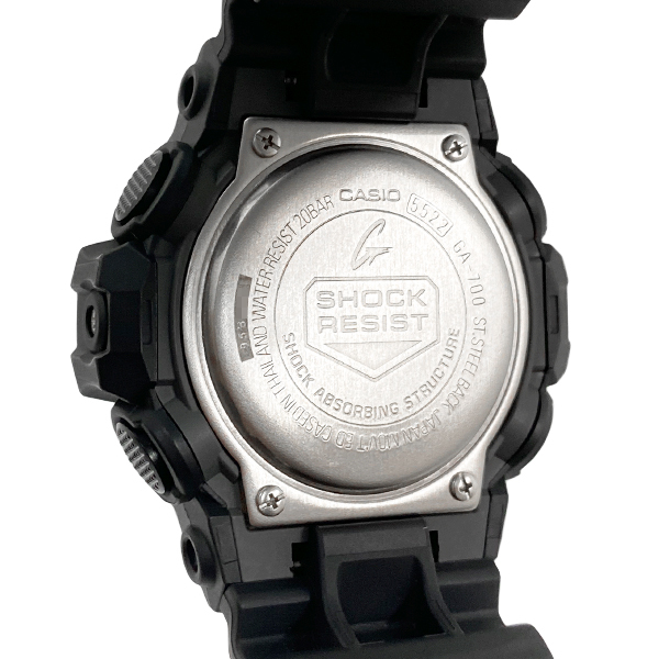 [中古] カシオ G-SHOCK GA-700シリーズ GA-700-1BJF クォーツ アナデジ 樹脂 ブラック文字盤 日付表示 ワールドタイム Gショック CASIO_画像7