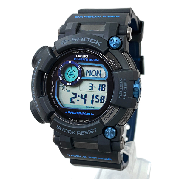 [中古] カシオ G-SHOCK フロッグマン GWF-D1000B-1JF デジタル タフソーラー 電波時計 ダイブコンピューター 耐衝撃 黒 Gショック CASIO_画像2