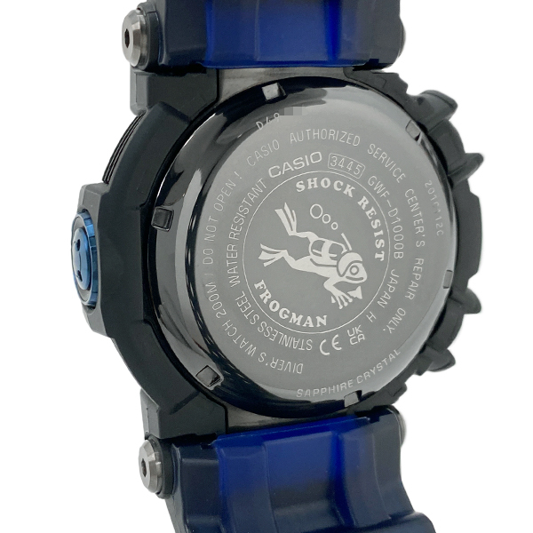 [中古] カシオ G-SHOCK フロッグマン GWF-D1000B-1JF デジタル タフソーラー 電波時計 ダイブコンピューター 耐衝撃 黒 Gショック CASIO_画像7