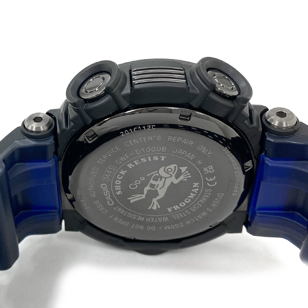 [中古] カシオ G-SHOCK フロッグマン GWF-D1000B-1JF デジタル タフソーラー 電波時計 ダイブコンピューター 耐衝撃 黒 Gショック CASIO_画像6