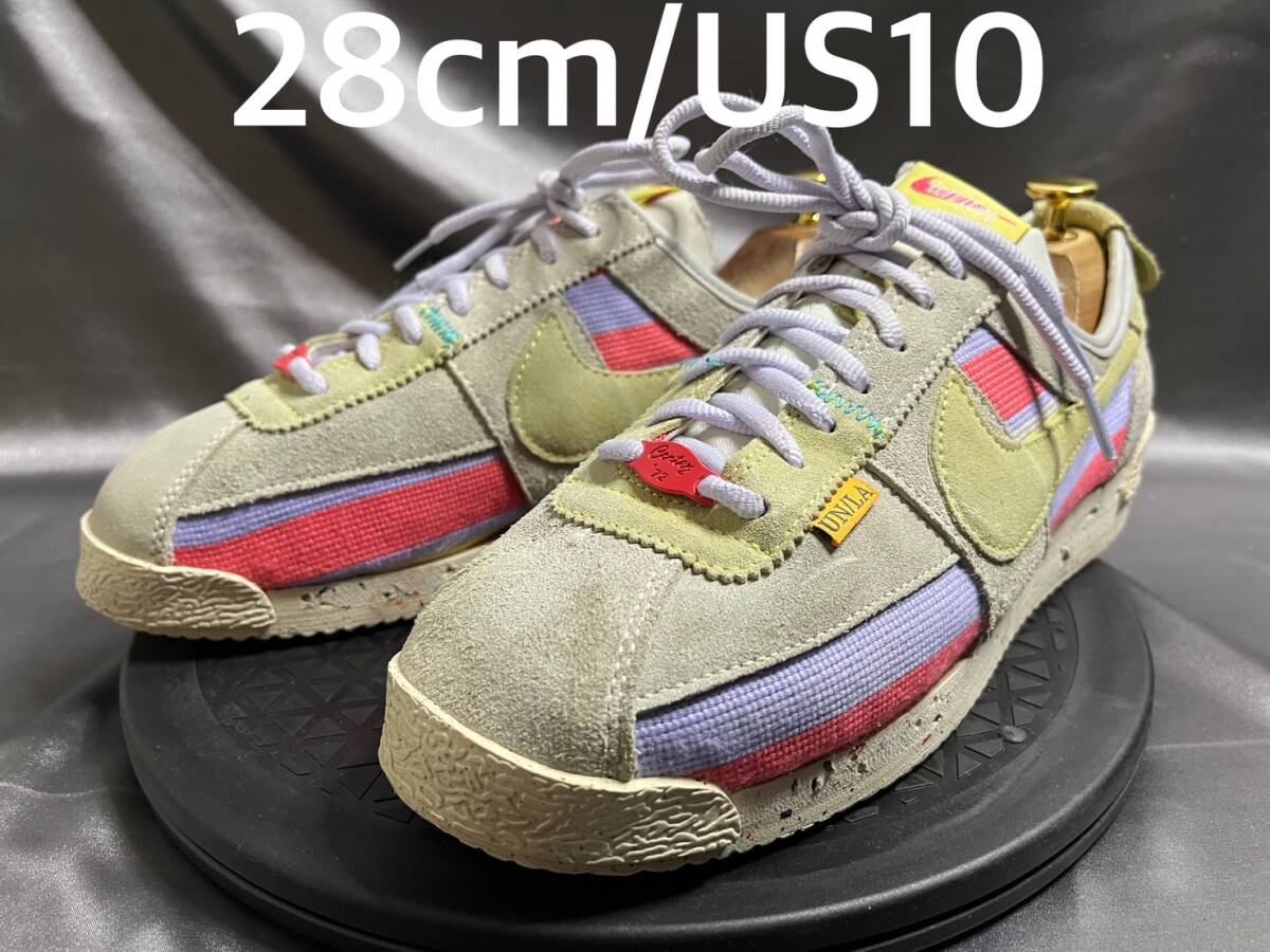 28cm/US10 NIKE CORTEZ SP UNION ナイキ コルテッツ スペシャル ユニオン DR1413-100 ホワイト/レモン フロスト-グレーフォグ_画像1