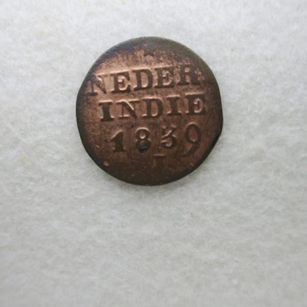 【送料６３円】 オランダ領東インド　１セント硬貨　１８３９年_画像1