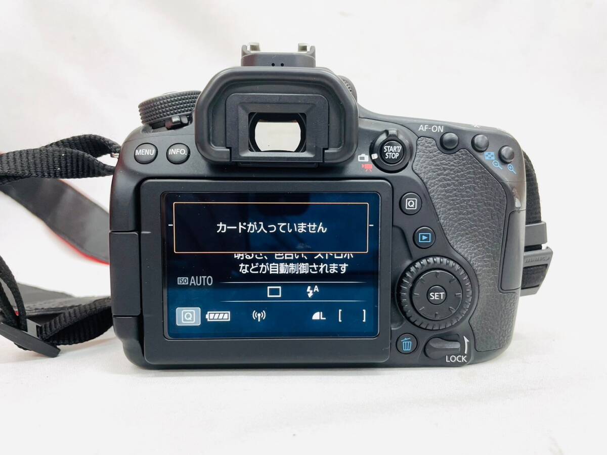 H742*70　通電OK　Canon　EOS　80D　EF-S　8-55㎜　1:3.5-5.6　IS STM　58㎜　55-250㎜　1:4-5.6　IS STM　デジカメ一眼レフカメラ　付属品_画像3