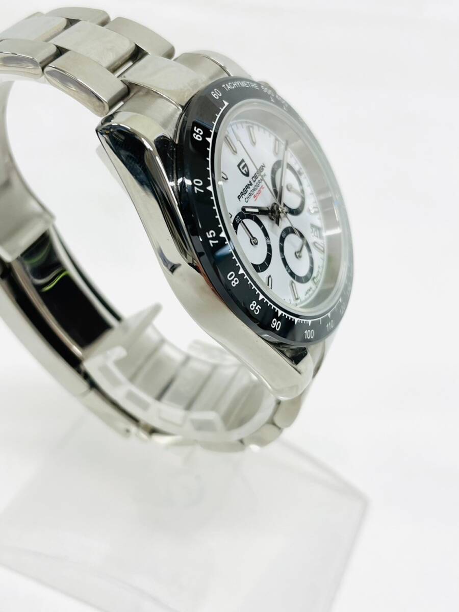 H784*4　稼働　美品　PAGANI DESIGN　パガーニデザイン　Sport　PD-1644　クロノグラフ　クオーツ　デイト　メンズ　腕時計　箱付き　_画像4