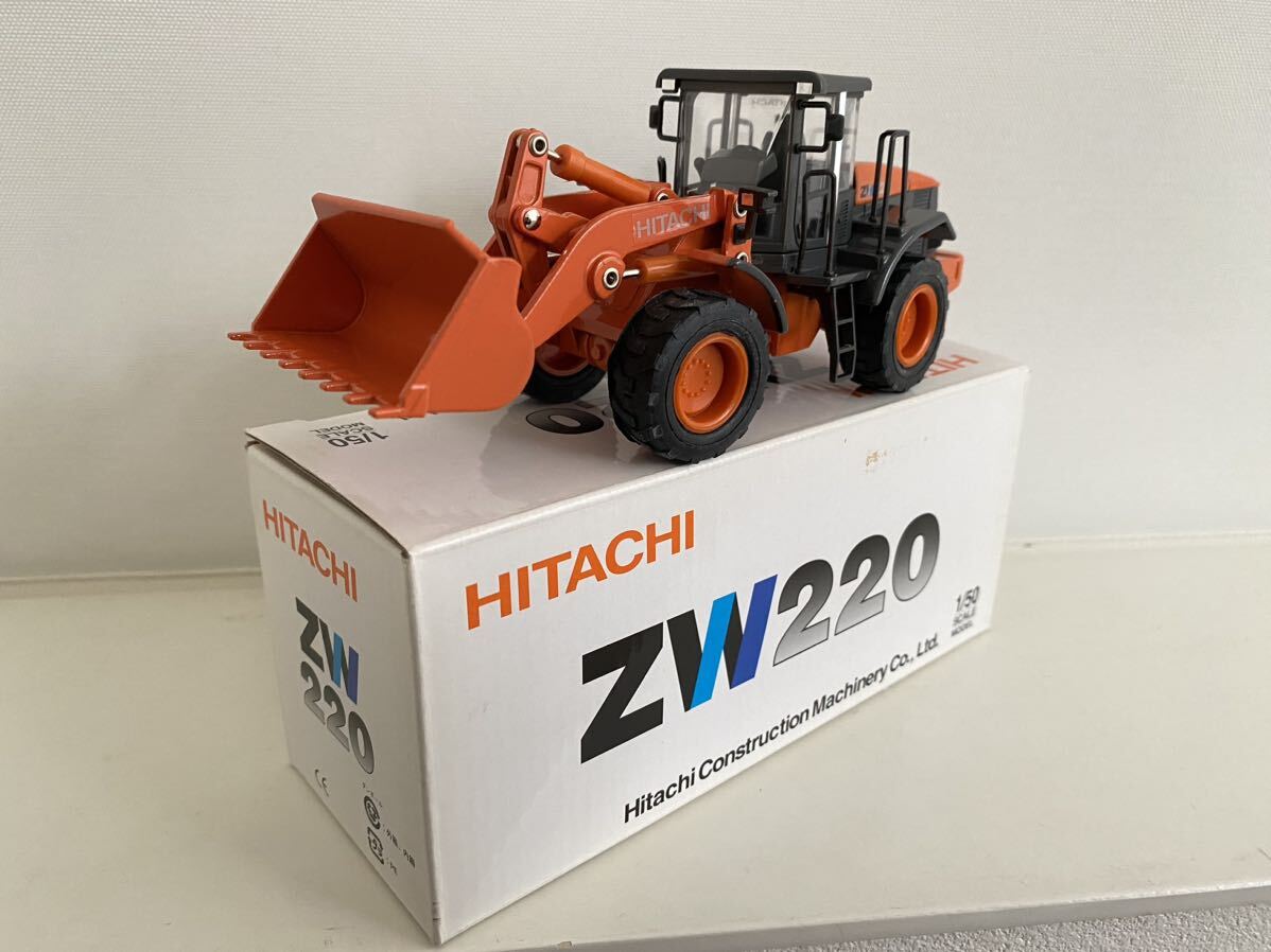 新品、未使用 HITACHI ZW220 1/50 ホイールローダー Yahoo!オークション - 日立建機 純正 1/50 非売品 ZW220