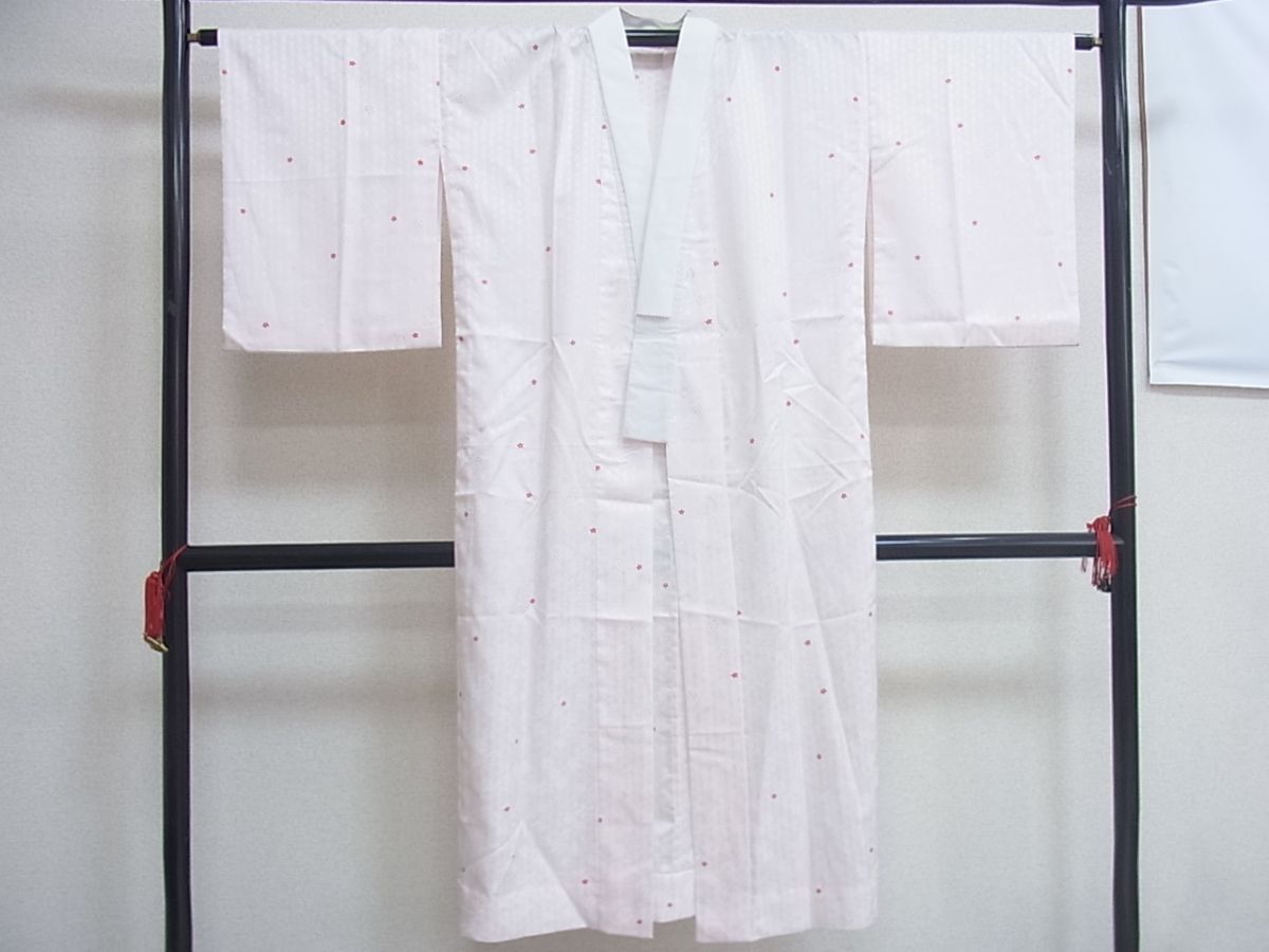 着物おきな★長襦袢 無双仕立て 舞桜 洗える着物 ポリエステル★n842の画像2