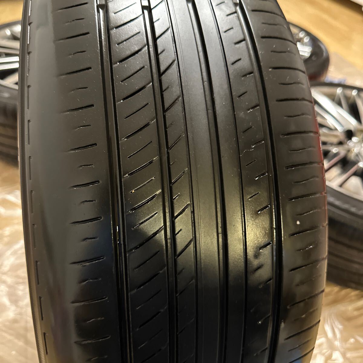 トヨタ 210クラウン純正225/45R18 5穴 114.3 スパッタホイール 18インチ 4本 ガリ無し細かい傷有 5万キロ ヨコハマタイヤ の画像8