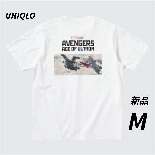 新品　ユニクロ　マーベル　UT アイアンマン　Tシャツ　ホワイト　M