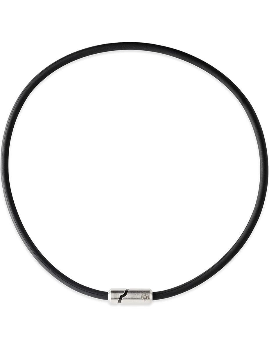 [BANDEL] バンデル ヘルスケア ボールド スタック 磁気ネックレス 52cm シルバー/ブラックの画像1