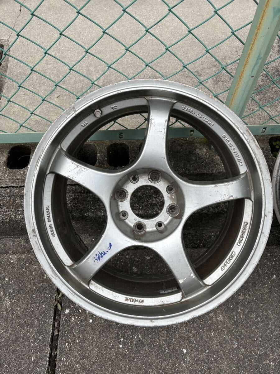 17×7j 35 A-TECH エーテック ファイナルスピード MONOBLOCK 希少 軽量 ホイール ホイル 17 インチ 4穴　114.3_画像2