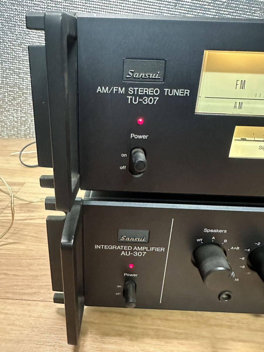 SANSUI 山水 サンスイ AU-307 アンプ TU-307 AM /FM ステレオレ チューナー の画像6