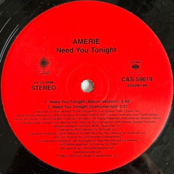 Amerie - I Just Died / Need You Tonight (プロモオンリー) (Promo)_画像2