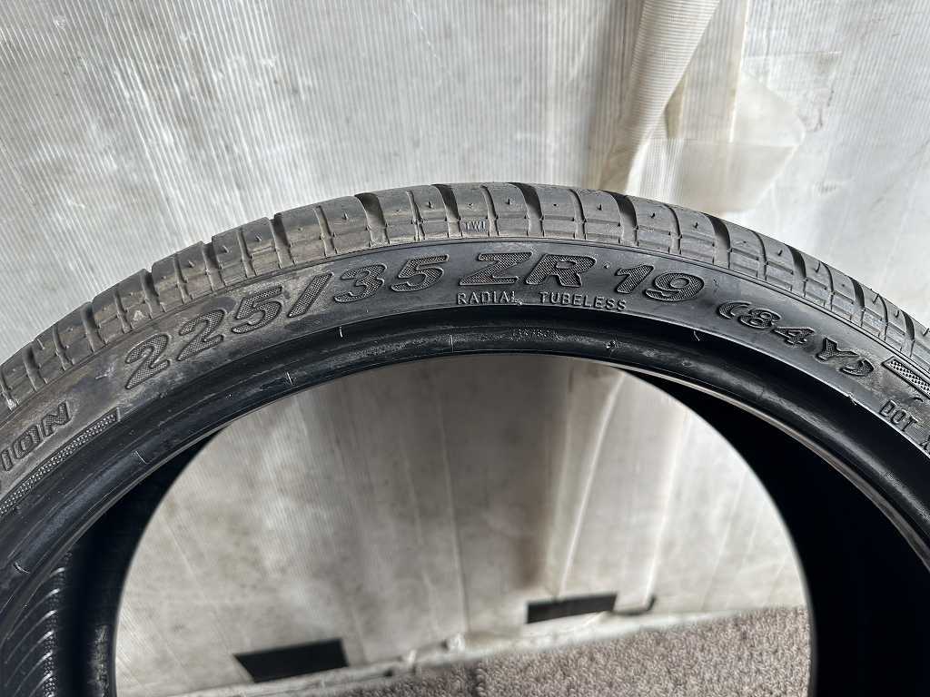 225/35ZR19 84Y 2本 PIRELLI P ZERO ROSSO【中古/埼玉より発送】の画像6