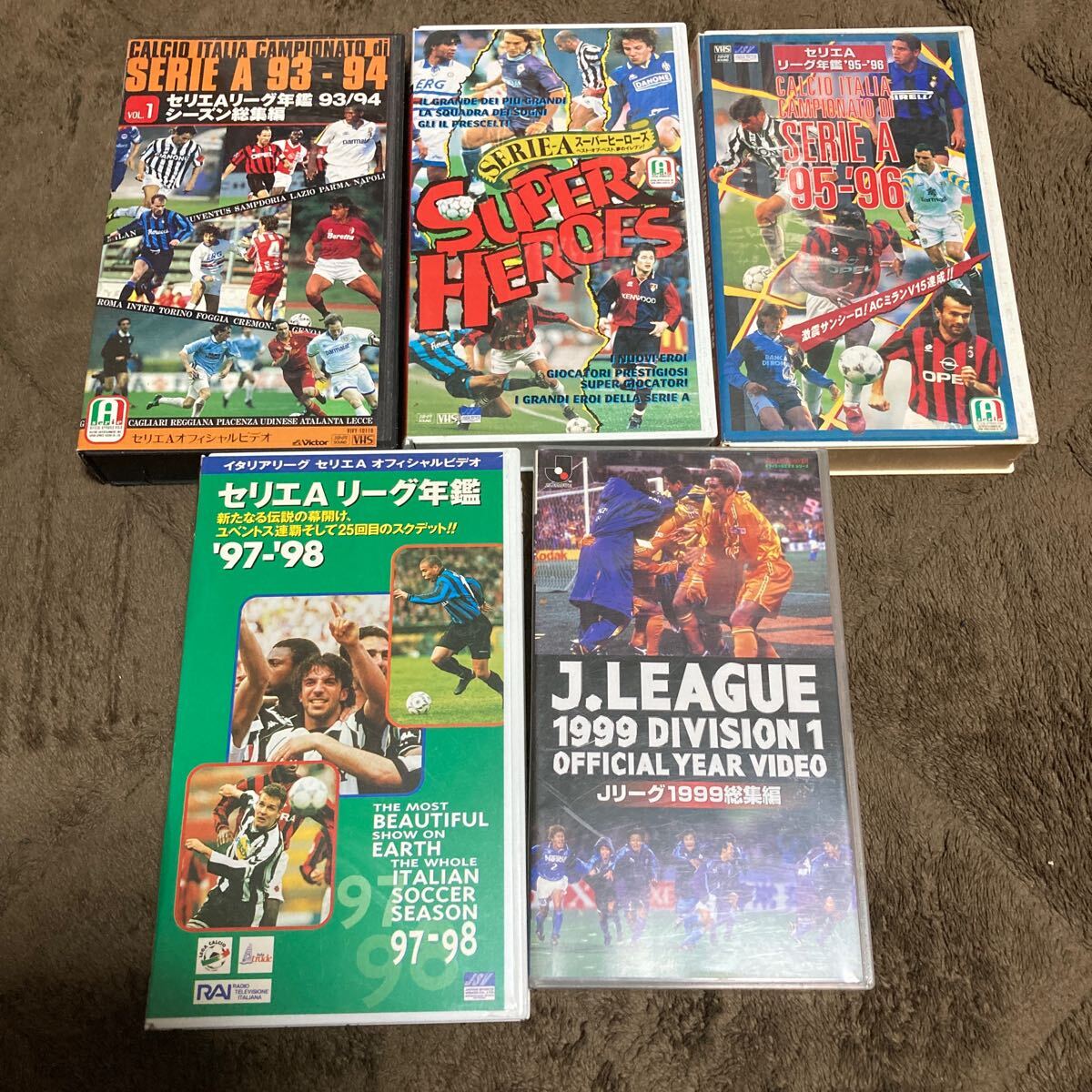 セリエA リーグ年鑑 93/94 95/96 97/98 スーパーヒーローズ　Ｊリーグ1999総集編　VHS ビデオ　中古　サッカー_画像2