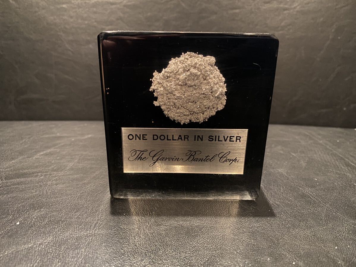 希少 格安 ONE DOLLAR IN SILVER シルバー0.77オンス 米国財務省 garuin bentel corp 保管品 骨董 レトロ アンティーク 芸術_画像1