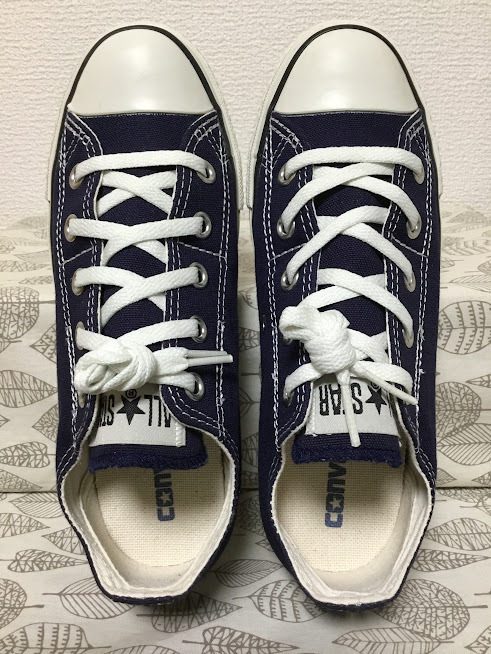 ◆送料込 23.0 コンバース CONVERSE スニーカー 紺 01 0317_画像6