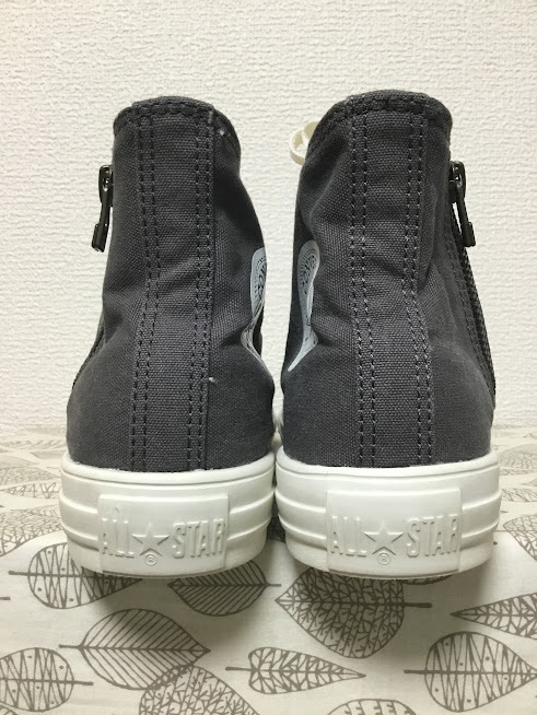 ◆美品 送料込 24.0 コンバース CONVERSE スニーカー 灰 02 0323_画像7