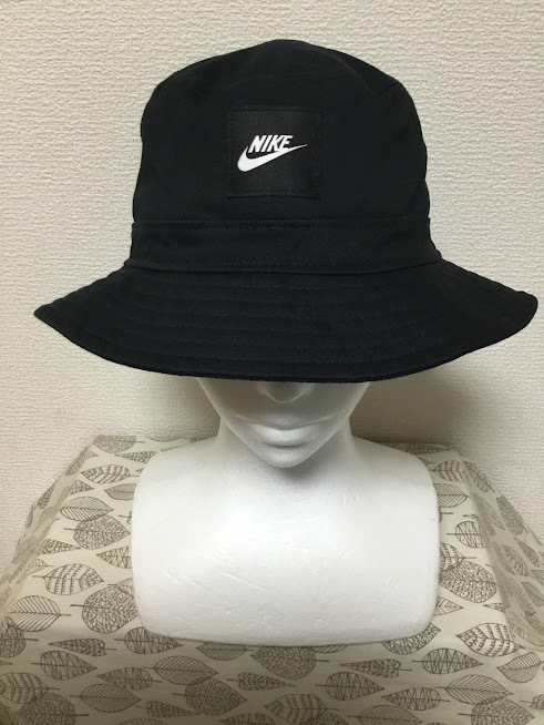 ★美品 送料込★ナイキ NIKE バケットハット S/M 黒 08★0323_画像2