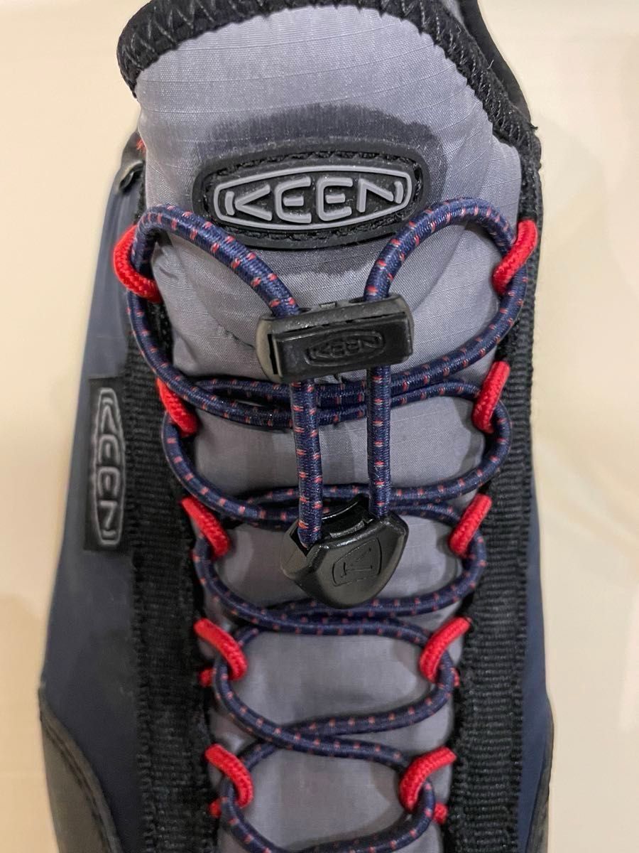 未使用品　KEEN HOOD MOC HS キーン フッドモック エイチエス 色:ブラックアイリス/スティールグレー