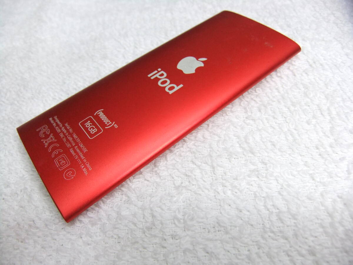 アップル 第4世代 iPod nano 16GB 本体 初期化 アイポッド ナノ apple A1285 レッド_画像2