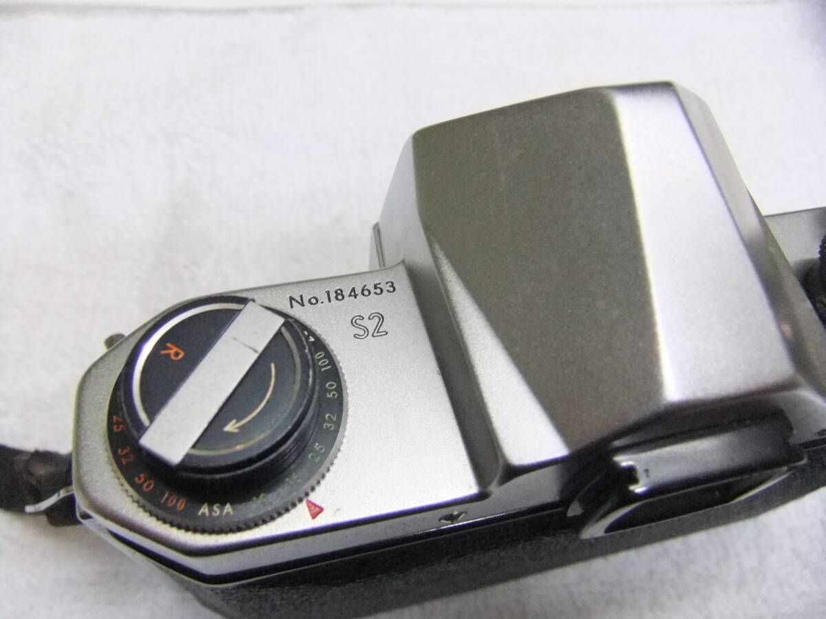 1962年発売 PENTAX ペンタックス S2 一眼レフ フィルムカメラ ケース付 動作未確認_画像8