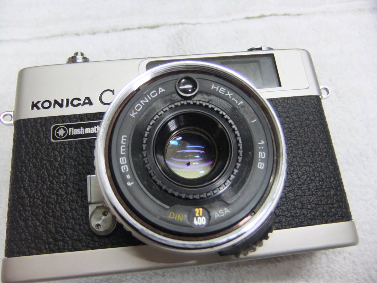 1971年発売 KONICA コニカ C35 HEXANON F2.8 38mm Made in japan 動作未確認_画像7