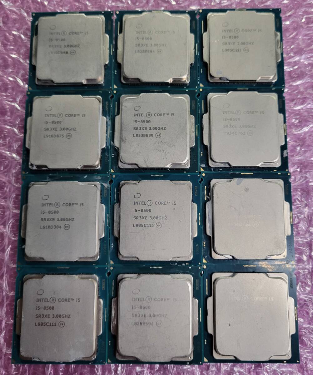 INTEL CPU core i5-8500　12枚　第８世代　起動確認済_画像1