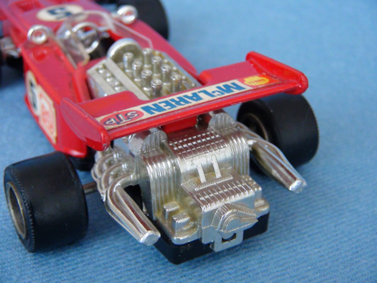 1980年頃古い日本製シンセイ・ミニパワー/ジェットマシーン1/35・マクラーレンF1レーシングカー赤・美品ですが・・_画像8