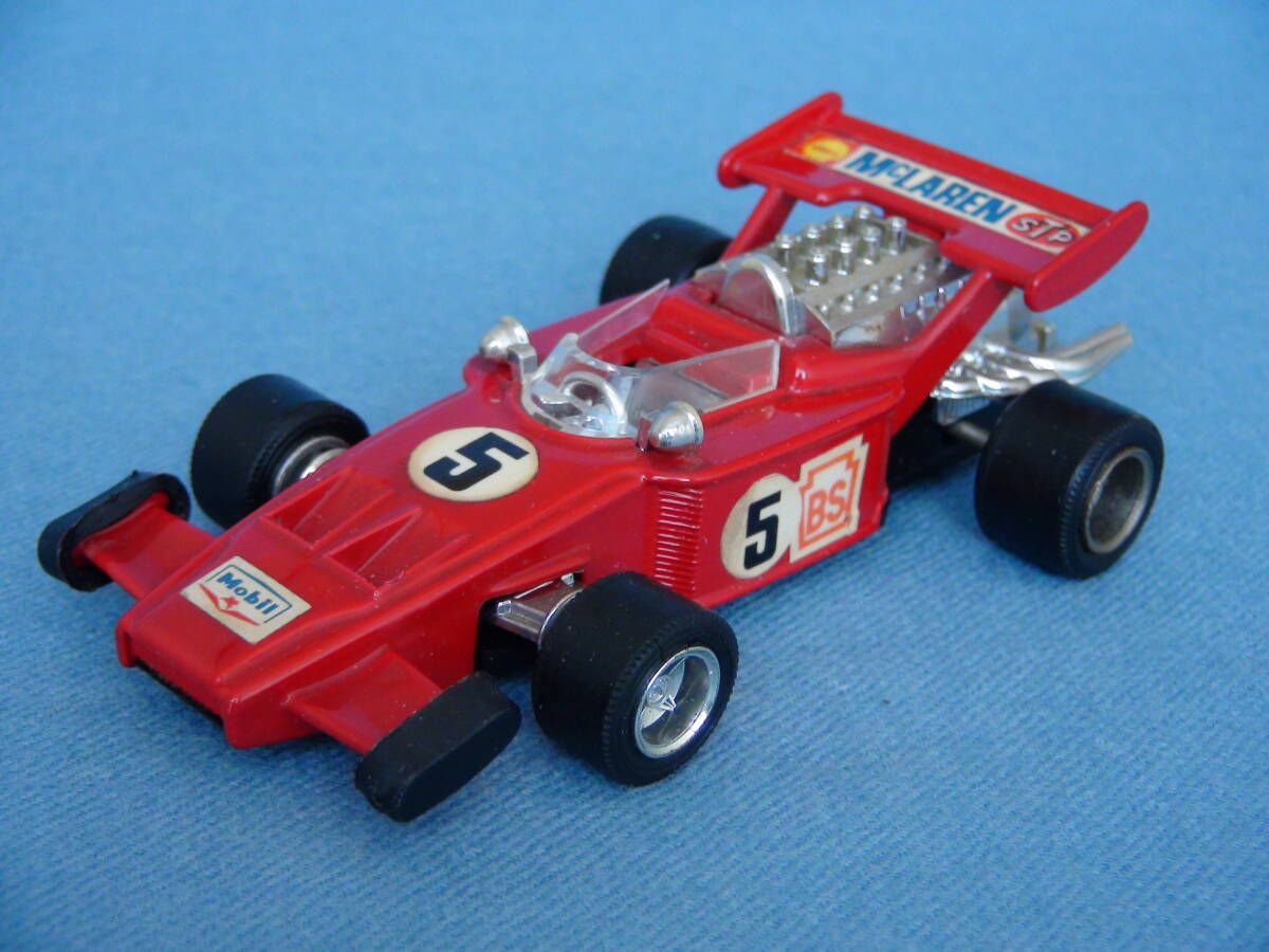 1980年頃古い日本製シンセイ・ミニパワー/ジェットマシーン1/35・マクラーレンF1レーシングカー赤・美品ですが・・_画像1