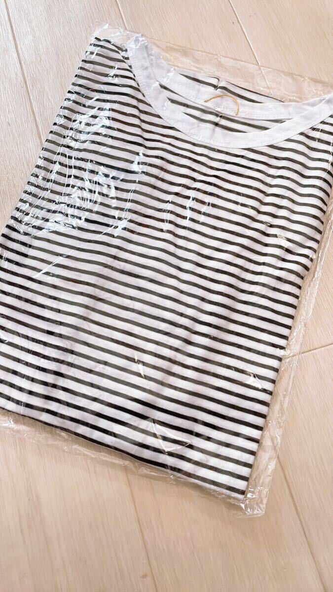 新品 Deuxieme Classe COCO Stripe Tシャツ ボーダー ロングTシャツ ホワイト ブラックの画像3