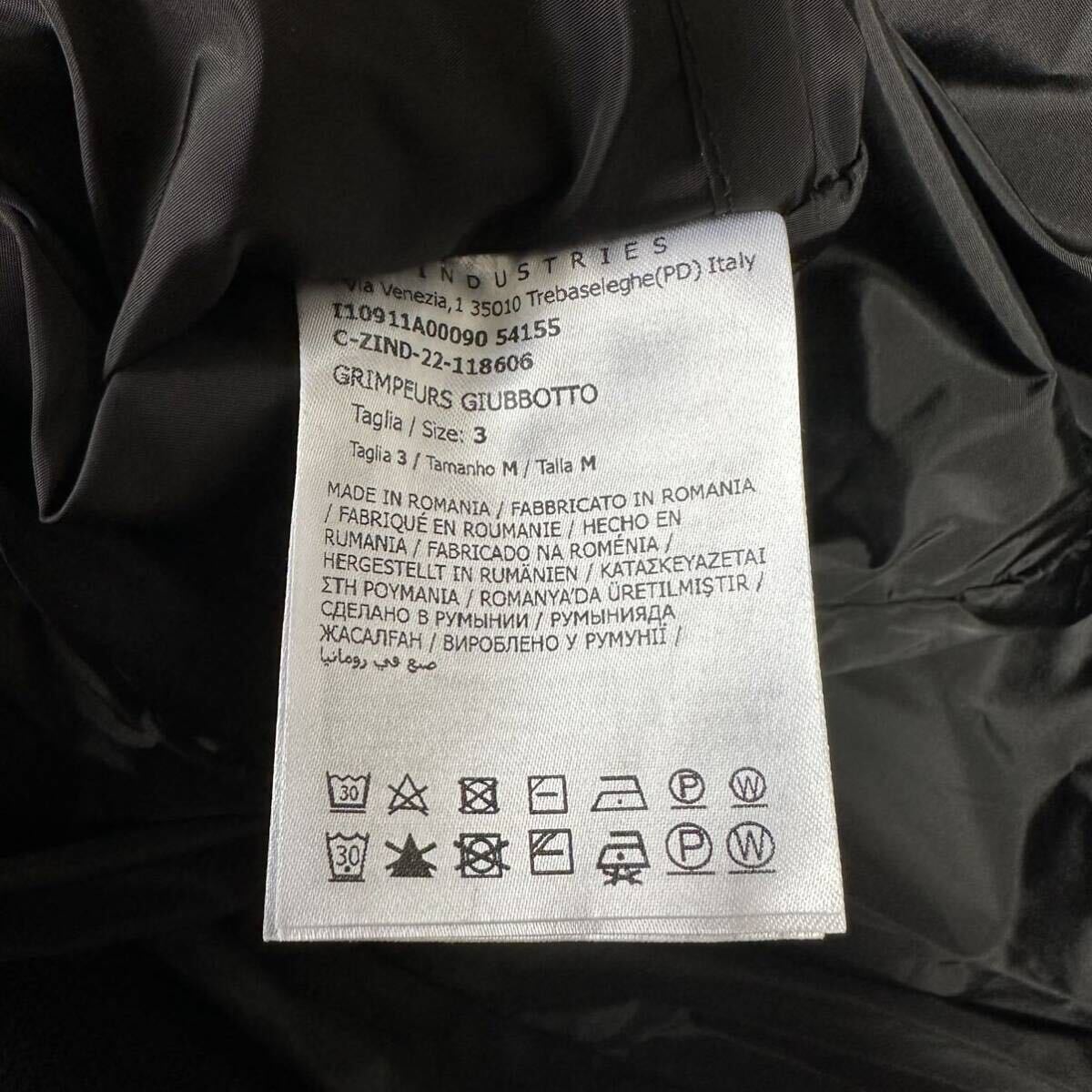 サイズ3 Moncler GRIMPEURS Black ライトジャケット　現行定価13万8600円_画像7