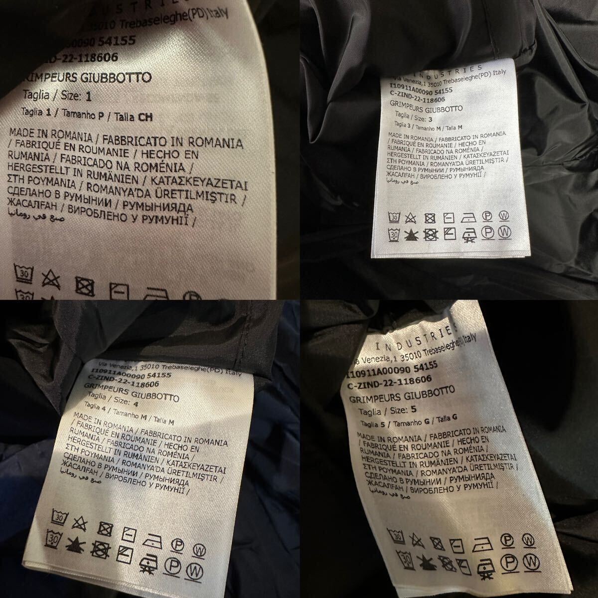 サイズ4 Moncler GRIMPEURS Black ライトジャケット　現行定価13万8600円_代表の一枚で撮影