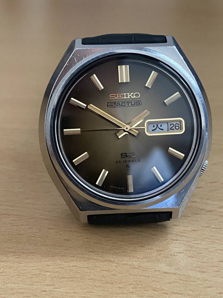 Seiko 5Actus SS セイコー5アクタスSS ブラウンの画像3