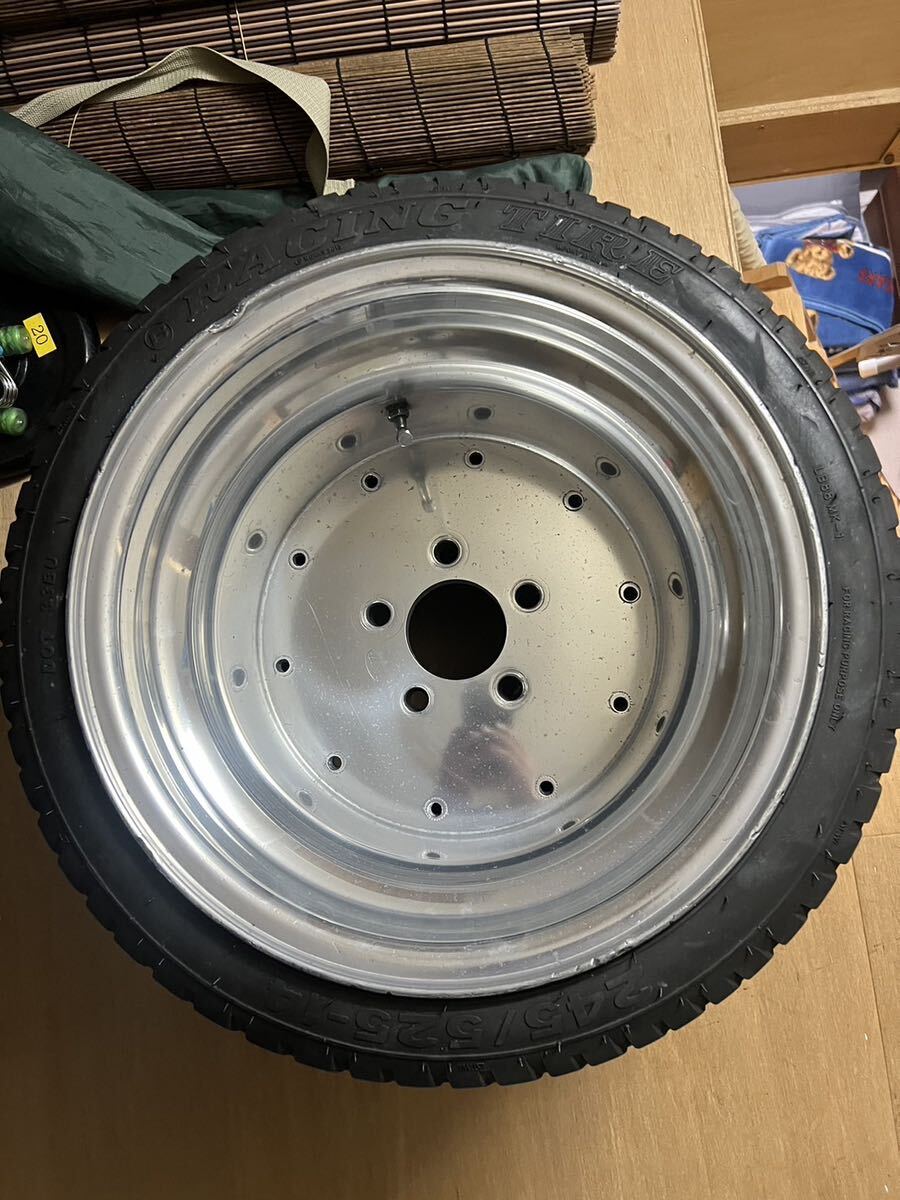 14インチ 5穴 SSR マークI PCD114.3 極太12J 恐らくCタイプ 深リム 旧車 ネオクラ 街道レーサー 暴走族 当時物 希少な5穴 バフがけ済みの画像2