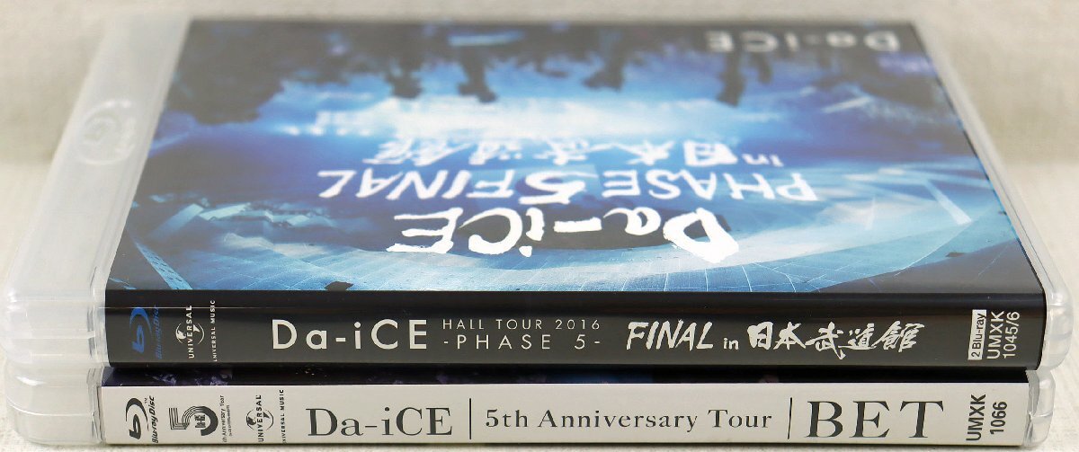 P◆中古品◆Blu-ray 『Da-iCE 2タイトルセット まとめ売り』 HALL TOUR 2016 -PHASE 5-FINAL in 日本武道館/5th Anniversary Tour-BET-の画像2