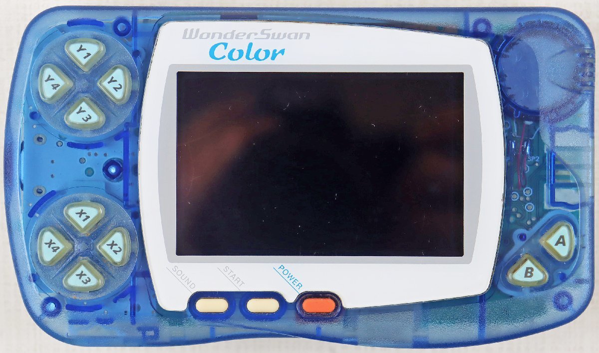 P◎ジャンク品◎携帯ゲーム機『ワンダースワン カラー』 WonderSwan Color クリスタルブルー WSC-001 BANDAI/バンダイ 本体のみ_画像1
