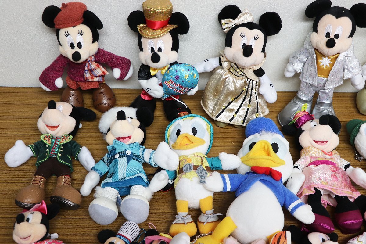 M* secondhand goods * soft toy together set Disney Mickey Mouse / Minnie Mouse / Donald Duck other * details not yet verification 