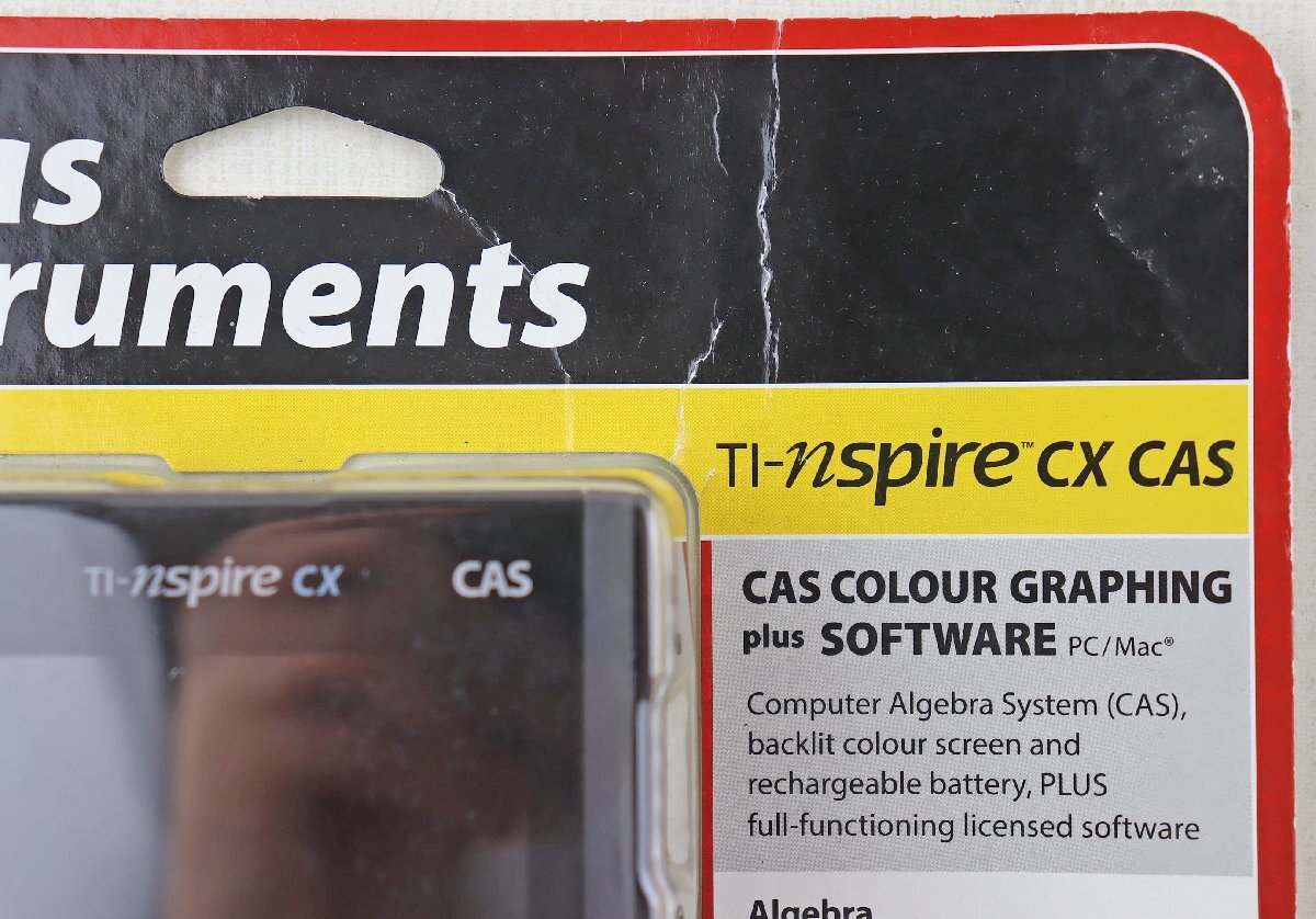 S◎未使用品◎カラーグラフ電卓『TI-Nspire CX CAS』 関数電卓 Texas Instruments/テキサス・インスツルメンツ PC/Mac 100MB 未開封の画像3